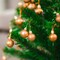 24 Count Small Bronze Fall Christmas Ornaments Balls - 1.2 Inch (Bronze)